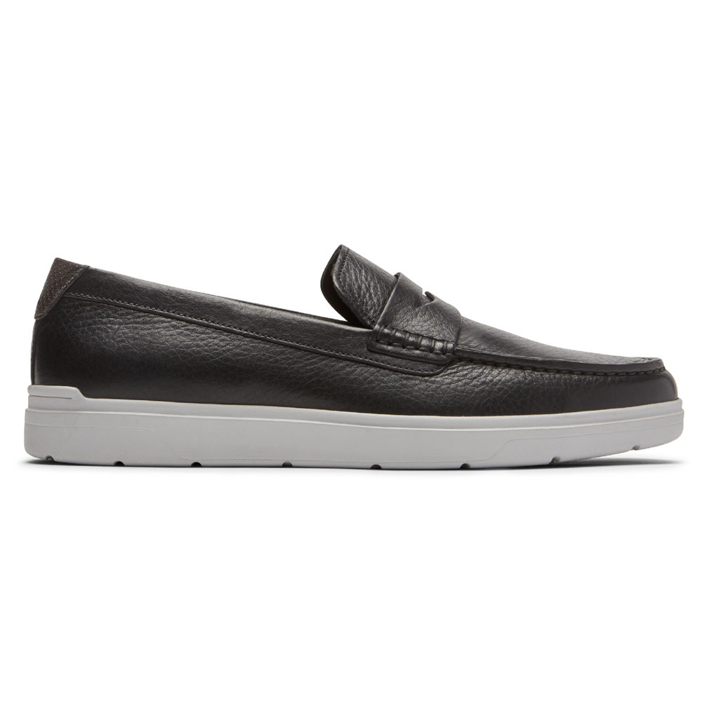 Mocasines Rockport Hombre Mexico - Total Motion Lite Penny Negros - EGHAR4891